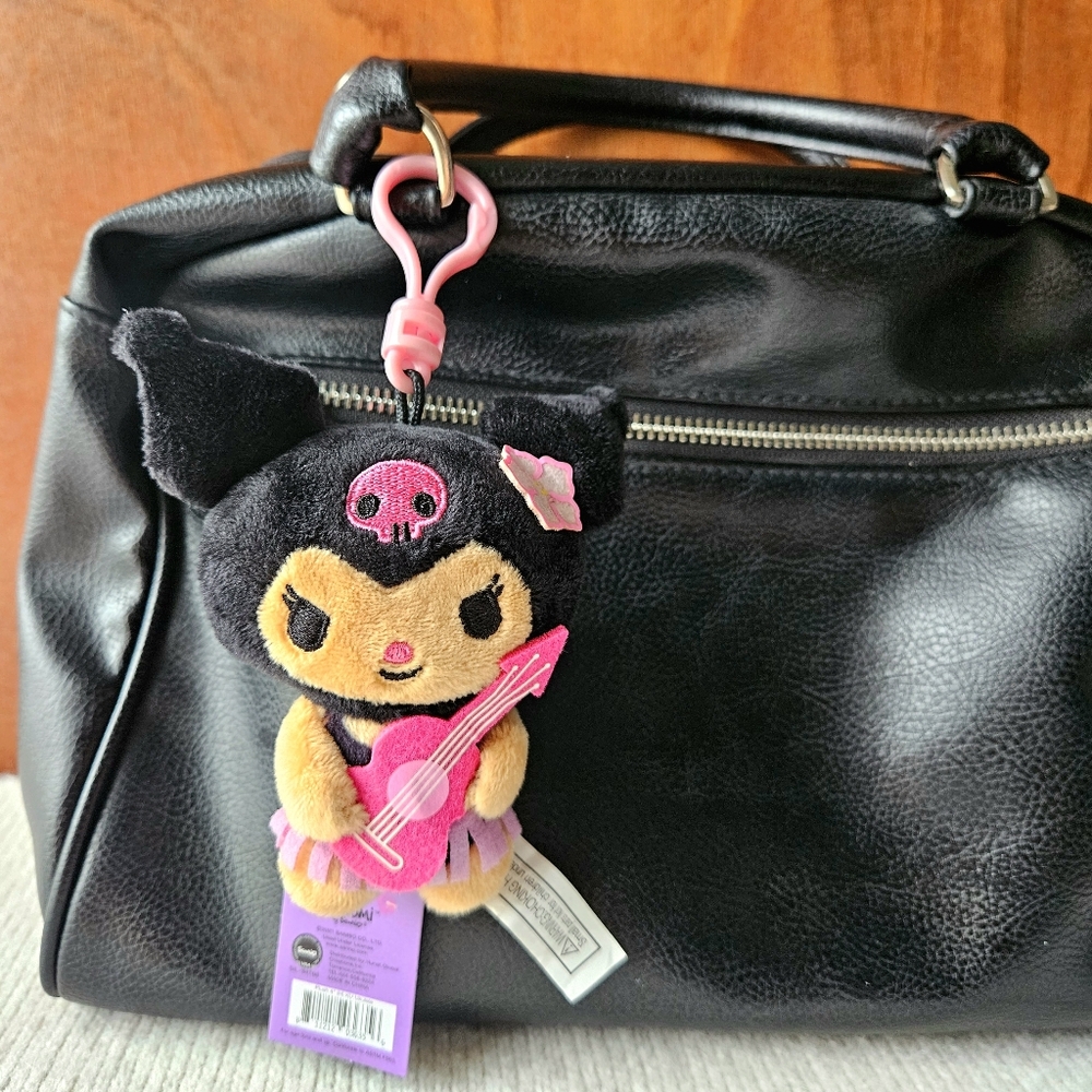 💜✨️[NWT!] Kuromi Keychain Keyring Bagcharm w/ Ukulele | Hawaii Exclusive